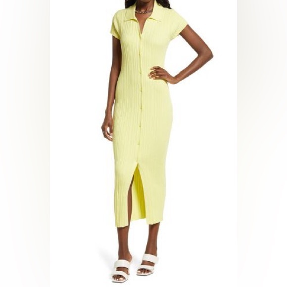 Open Edit button down cardigan dress - Picture 2 of 4